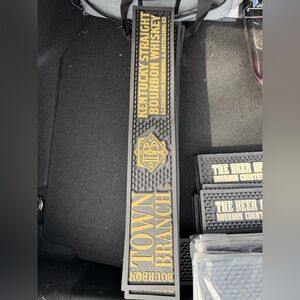 Town Branch Bourbon Bar Runner Mat - Black & Gold